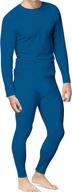 👕 ultimate comfort and warmth: place and street men's cotton thermal underwear set for shirt and pants long johns логотип