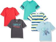 boys' short-sleeve v-neck t-shirts by spotted zebra logo