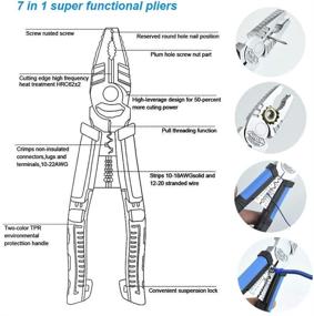 img 2 attached to Linemans Combination Stripper Screw Remover NEWACALOX