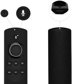 img 2 attached to 📱 2-Pack Protective Case for Fire TV Remote - Auswaur Silicone Cover for Fire TV (2017 Edition) and Fire TV Stick (1st Gen) - Black