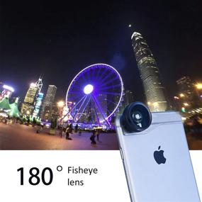 img 2 attached to Apexel 180 Degree Fisheye Lens with Mounting Plate for iPhone 5/5S/6/6 Plus, Samsung Galaxy S4/S5/Note 3/Note 4 - Black: Enhance Your Photography Skills