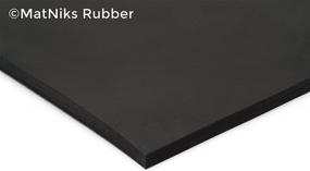 img 2 attached to 🔧 MATNIKS Heavy Duty Rubber Sheet - High Grade 60A, Neoprene Black, 12x12-Inch by 1/4-inch Thick (+/- 5%) - Plumbing, Gaskets DIY Material, Supports, Leveling, Sealing, Protection, Abrasion, Flooring