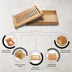 img 3 attached to Bamboo Home Bread Slicer: 🍞 Achieve Perfectly Sliced Bread at Home