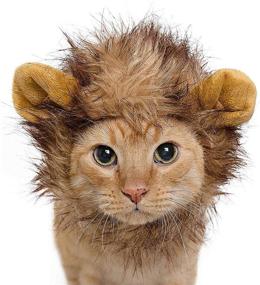img 3 attached to 🦁 Pet Krewe Lion Mane Costume - Cat Lion Mane - Fits Neck Size 8”-14” - Ideal for Christmas, Halloween, Parties, Photo Shoots and Cat Lovers' Gifts