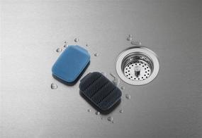 img 1 attached to 🧽 Joseph Joseph CleanTech Reusable Sponge Scrubbers: Hygienic Quick-Dry, 2-Pack, Blue - Shop Now!