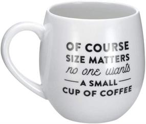 img 2 attached to 🍵 Ninepeak Jumbo Ceramic Mug - Size Matters, No More Tiny Cups! 24oz, White