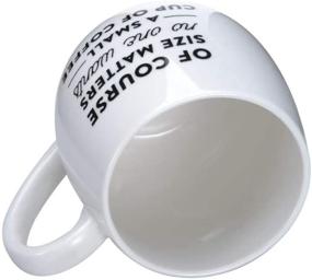 img 1 attached to 🍵 Ninepeak Jumbo Ceramic Mug - Size Matters, No More Tiny Cups! 24oz, White