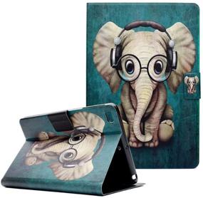 img 4 attached to 🎵 Dteck Lightweight Slim Fit PU Leather Smart Folio Stand Magnetic Cover with Auto Wake/Sleep Feature for Apple iPad Mini 1/2/3/4 - Music Elephant Design