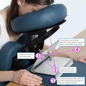 img 2 attached to 🪟 EARTHLITE Silver Standard Adjustable Face Down Mirror for Vitrectomy, Retinal Detachment & Macular Hole Recovery