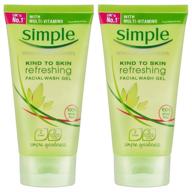 🌿 simple refreshing facial wash gel review: pack of 2, 5 oz – skin refreshment at its best! logo