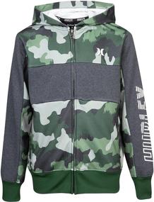 img 4 attached to Hurley Boys Solar Hoodie Green