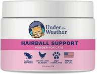 🐱 natural fiber hairball support powder for cats - promotes hairball elimination with psyllium seed husk logo