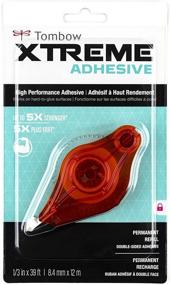 img 3 attached to 🔥 Tombow 62128 Xtreme Adhesive Refill, 1-Pack. High Performance Tape Runner Refill | Ideal for Challenging Surfaces | Works effectively on a Variety of Difficult-to-Glue Surfaces.