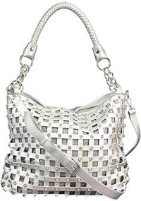 img 4 attached to 👜 Блестящая сумка из замши с кристаллами Rhinestone от Zzfab: гламурные женские сумки и кошельки