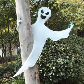 img 1 attached to Spooky JOYIN 53" Halloween Bendable Tree Wrap Ghost Decoration: Ideal for Outdoor, Lawn, and Ghost Party Decor!