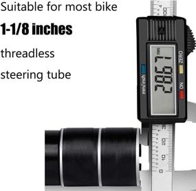 img 1 attached to 🚴 ZUKKA Bicycle Fork Stem Extender, Adjustable Handlebar Stem Riser, Aluminum Alloy Bike Stem Riser, Head Up Adapter 1-1/8 inches for Bike Neck Extension