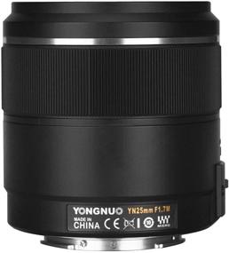 img 4 attached to 📷 Yongnuo YN25mm F1.7M Auto Focus Standard Prime Lens for Olympus and Panasonic Mirrorless Micro Four Thirds Cameras