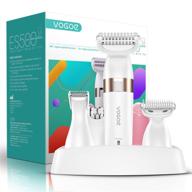 🪒 vogoe electric shaver for women - 5 in 1 wet and dry hair removal set - rechargeable lady razor for arm, leg, face, and body - cordless waterproof es500 logo