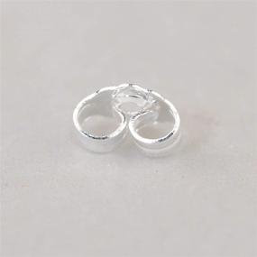 img 1 attached to 💎 925 Sterling Silver Ear Locking Backs - Secure Replacement for Stud Earrings - Posts Ear Nuts - 5x6mm - Set of 24pcs/12 Pairs