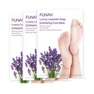 🦶 3-pack foot peel mask | removes calluses and dead skin cells | exfoliating foot mask for baby soft feet | achieve soft and smooth feet effortlessly logo