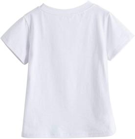 img 2 attached to Girls' TTYAOVO Flip Sequin Unicorn T-Shirt: Short Sleeve Summer Tops for Stylish Unicorn-loving Girls