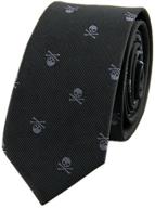 👔 polyester necktie with crossbones pattern - hello tie logo