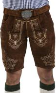 authentic schöneberger mens bavarian lederhosen brown - traditional german oktoberfest attire логотип