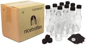 img 2 attached to High-Quality nicebottles Hot Sauce Bottles with Secure Black Caps & Shrink Bands - 5 Oz Size - Case of 12