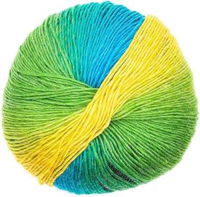 img 1 attached to Vibrant Rainbow Crochet Yarn Set - Soft Acrylic (3 Skeins, 196 Yards each)