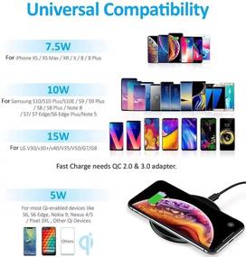 img 2 attached to ⚡️ 15W Fast Wireless Charging Board for Samsung Galaxy S9/S10/S10+/S20/S20+/Note8/9 & iPhoneX/XS/XR/8/8plus (No AC Adapter)