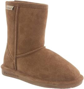 img 3 attached to 👢 Стильные и удобные сапоги для малышей BEARPAW Emma вишневого цвета: идеально подходят для модных мальчиков