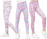 👖 uonlbeib multipack leggings: lightweight comfort for girls' clothing logo