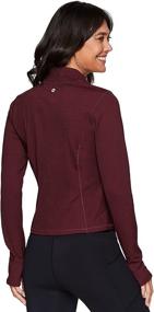 img 3 attached to 🧥 RBX Active Women's Lightweight Ribbed Running Jacket with Breathable Mock Neck & Zip Up Design