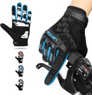 🧤 nicewin full finger cycling gloves for men: anti-slip, breathable & knuckle protection - mountain bike & bicycle riding gloves with gel pads logo