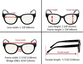 img 2 attached to 👓 Eyekepper Blue Light Filter Multifocus Progressive Computer Readers Women - Oversize Noline Trifocal Reading Glasses: Enhanced Vision and Stylish Comfort