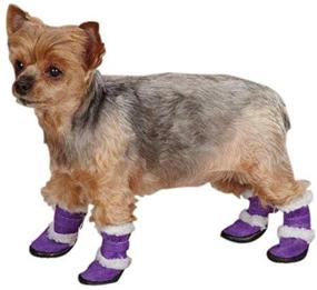 img 2 attached to 🐾 ESC Sherpa Dog Boot - Ultra Violet: Ultimate Protection in Style!