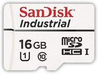 💾 high-performance sandisk 16gb industrial mlc microsd sdhc uhs-i class 10 - bulk (1 pack) logo