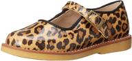 elephantito mary jane buckle k leopard girls' shoes logo