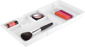 img 1 attached to 🗄️ Organize Your Vanity Cabinet with InterDesign Clarity Expandable Cosmetic Drawer Organizer - White