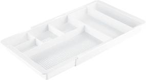 img 4 attached to 🗄️ Organize Your Vanity Cabinet with InterDesign Clarity Expandable Cosmetic Drawer Organizer - White