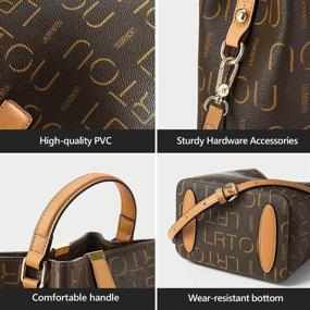 img 2 attached to 💼 LAORENTOU Leather Women's Handbags and Wallets - Crossbody Shoulder Bags for Fashionable Style