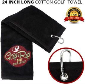 img 2 attached to 🏌️ Golf Accessories Kit: SPIN IT GRIPPING SOLUTION, 100 Tees, Cotton Towel, Ventilated Shoe Bag, Ball Markers, Groove Cleaner Brush, Divot Tool with Ball Marker, Golf Grip Spray