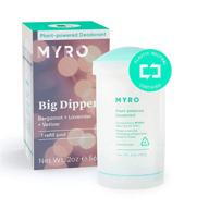 refill pod for myro deodorant - plant-based, aluminum free, baking soda free, cruelty free & vegan – big dipper scent with bergamot, lavender, vetiver (case excluded) logo