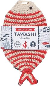 img 2 attached to 🐠 Now Designs Tawashi Dishcloth Scrubbers, Little Fish: Eco-Friendly and Effective Cleaning Tools for Sparkling Dishes