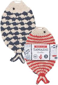 img 3 attached to 🐠 Now Designs Tawashi Dishcloth Scrubbers, Little Fish: Eco-Friendly and Effective Cleaning Tools for Sparkling Dishes