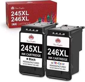 img 4 attached to 🖨️ Высококачественный картридж Kingdom Remanufactured для принтеров Canon - PG-245 CL-246 245xl 246xl 243 - совместим с принтерами PIXMA MX492 MX490 MG2520 MG2522 MG3022 - 1 черный 1 цветной