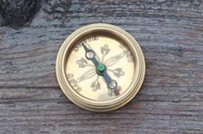 img 1 attached to 🧭 Unique Unusual Gifts: Enchanting Famous Quote 'Do not go Where The Path' Compass with Stylish Case