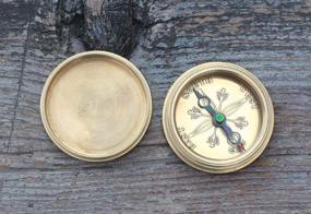 img 2 attached to 🧭 Unique Unusual Gifts: Enchanting Famous Quote 'Do not go Where The Path' Compass with Stylish Case