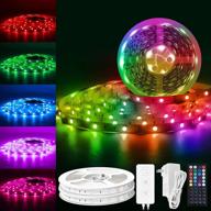 🎇 40ft rgb led strip lights by mikewin - color changing lights with 44 keys rf remote controller, music sync, flexible rope lights for holiday room, wall, corner, bedroom, bar, dorm decor логотип