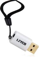🔌 lzyco usb to audio jack adapter stereo sound card with 3.5mm aux trrs jack for integrated audio out & microphone (white) logo